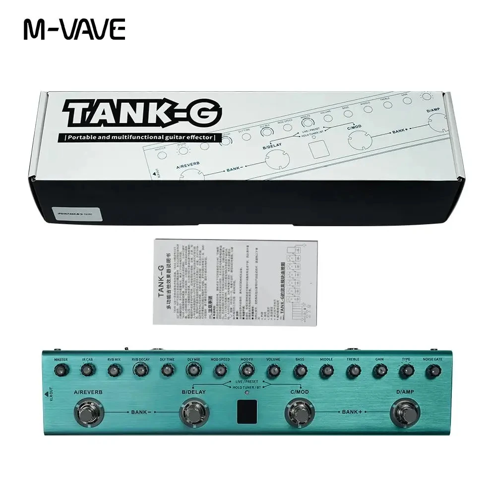 M-VAVE TANK-G Wireless Guitar Effect Preamp IR Bluetooth Pedal - 画像 (4)
