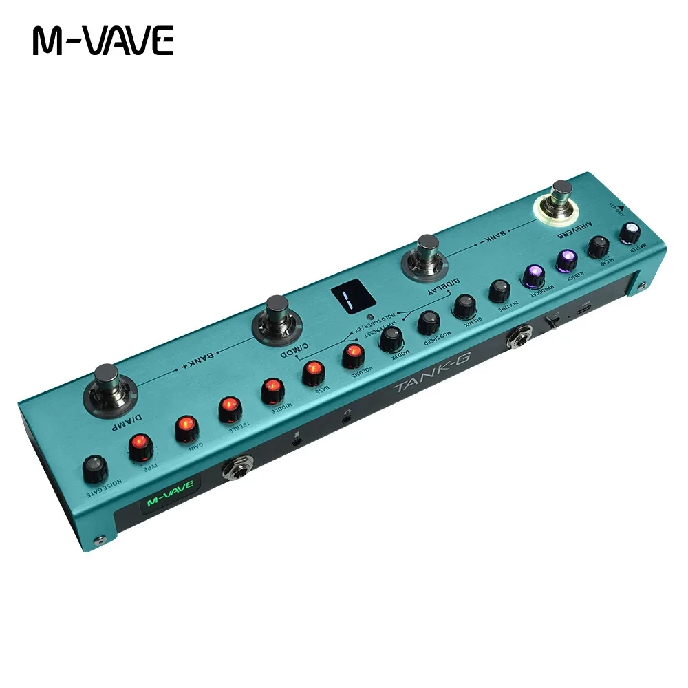 M-VAVE TANK-G Wireless Guitar Effect Preamp IR Bluetooth Pedal - 画像 (2)
