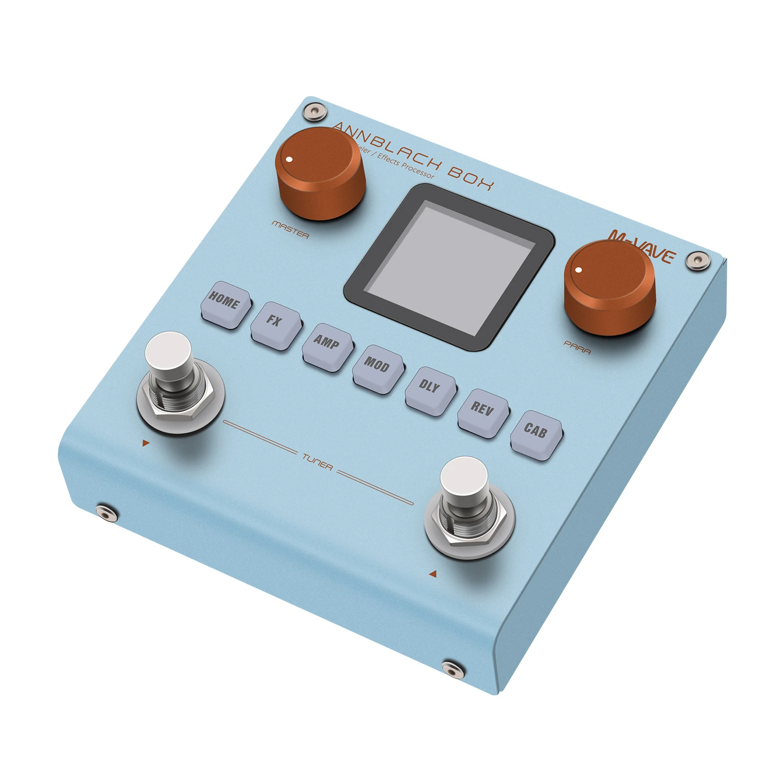 M-VAVE AnnBlack Box Multi Effect Amp Modeler Light Blue - 画像 (4)