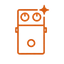 Guitar pedal icon