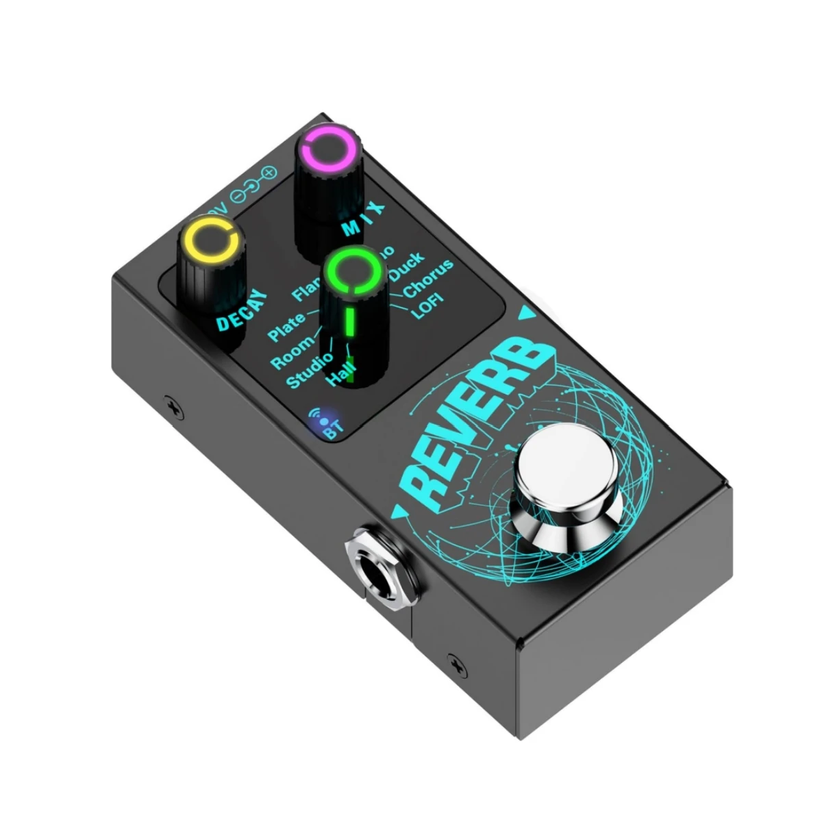 9-Mode Digital Reverb Pedal with Bluetooth – Compact Guitar Effect Pedal